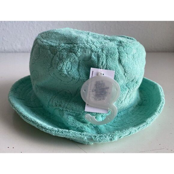 Disney Parks Mickey Mouse & Friends Terry Cloth Towel Bucket Hat Teal NEW - Picture 3 of 15